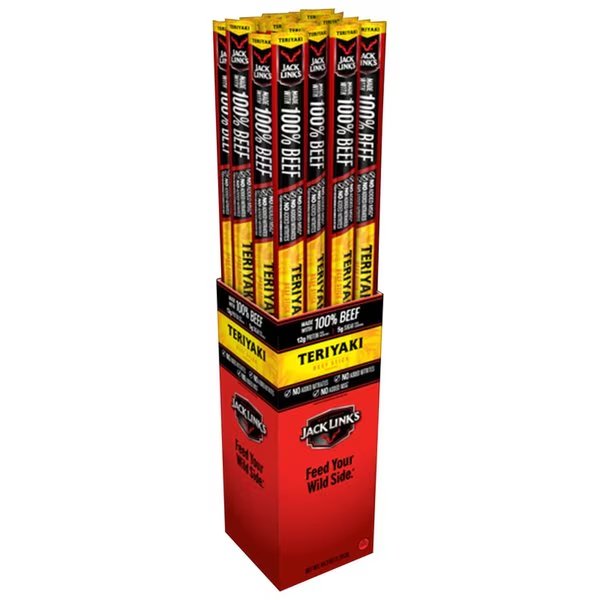 Jack Link's Teriyaki Beef Stick 1.84 oz Pegged, Jack Links, Mfr#: 10000029384
