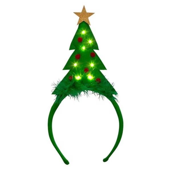 Tree with LED Lights Headband Felt 1 pk, Dyno, Mfr#: 0409800-1