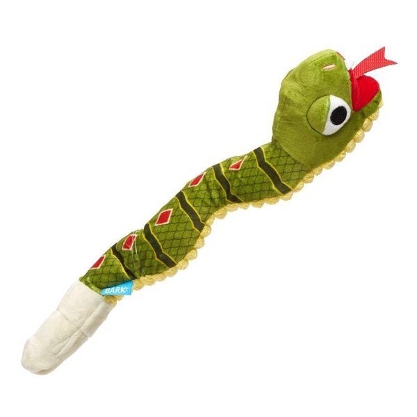 Multicolored Plush Snake Dog Toy, Bark, Mfr#: 706580