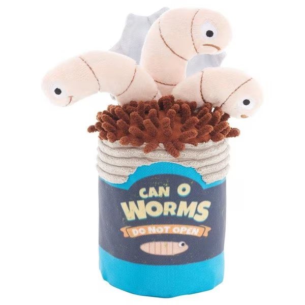 Multicolored Plush Live Bait Bites Dog Toy, Bark, Mfr#: 207733