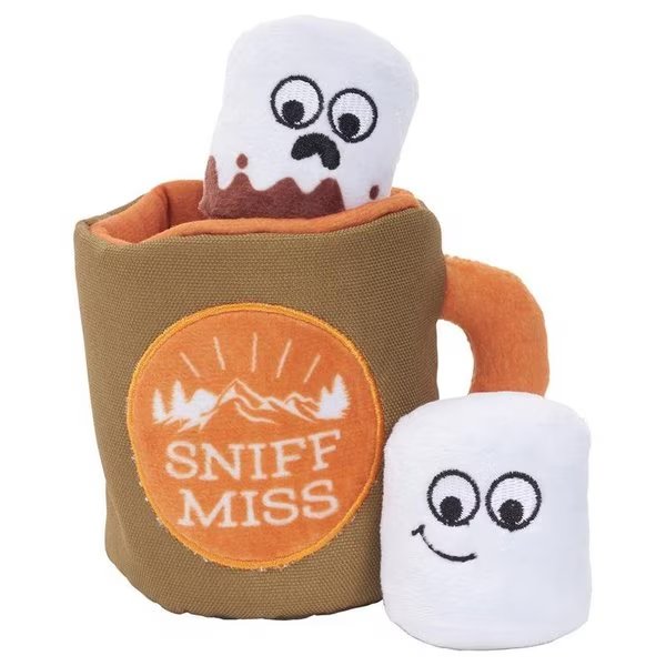 Multicolored Plush Sniff Miss Dog Toy, Bark, Mfr#: 207732
