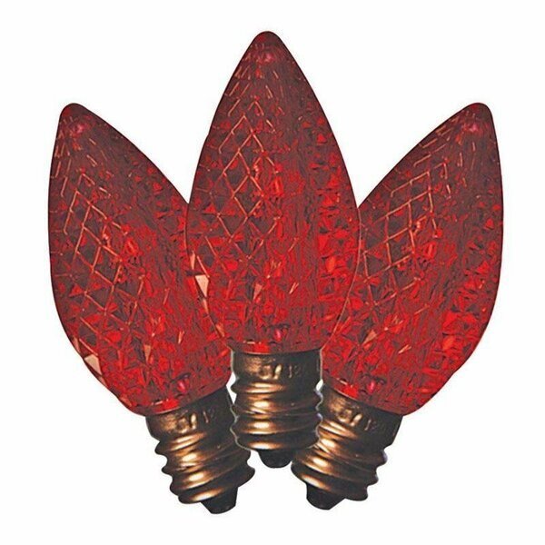 LED C9 RED RPLSMT 25CT, Holiday Bright Lights, Mfr#: 25LEDFC9TRDSA