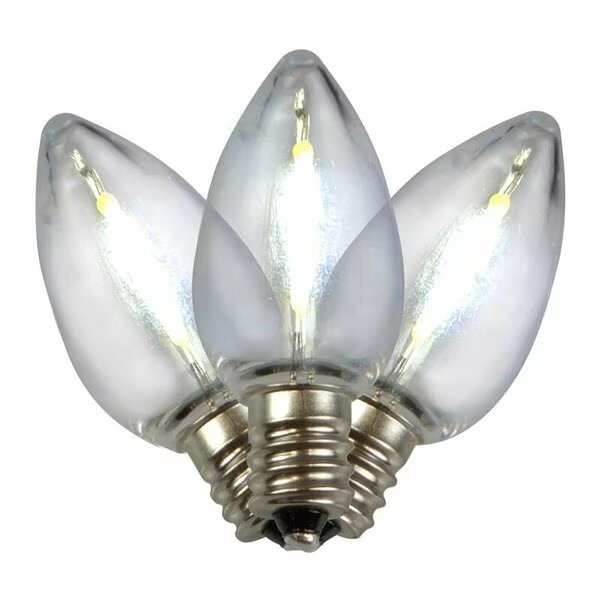 LED C7 PURE WHITE 25CT, Holiday Bright Lights, Mfr#: BU25FLDSC7-TPWA