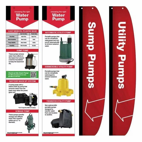 SUMP PMP SIGN KIT 8FT/12FT, Retail First, Mfr#: 1000-000116