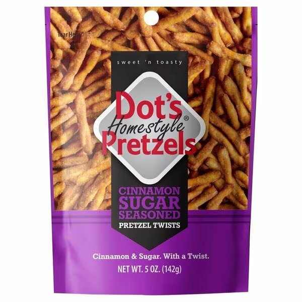 PRETZELS CINAMN/SUGR 5OZ, Dots Pretzels, Mfr#: 9008
