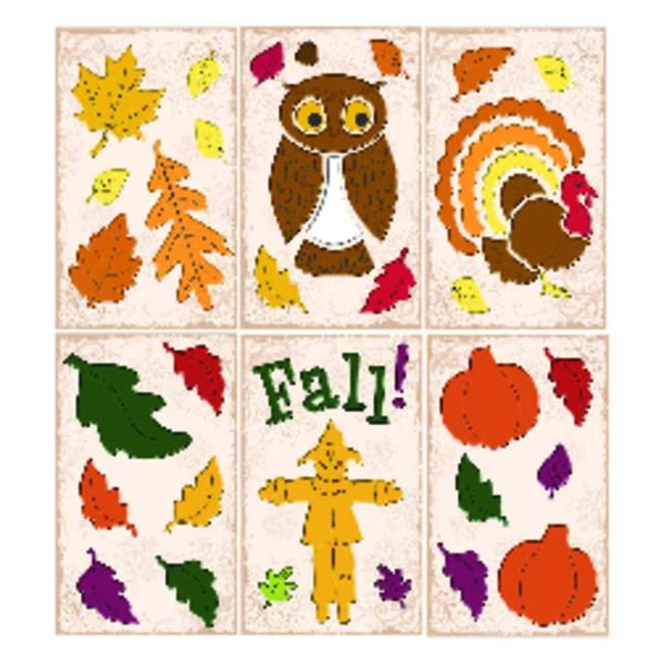 Harvest Gel Clings Fall Decor, Impact Innovations, Mfr#: IG128262