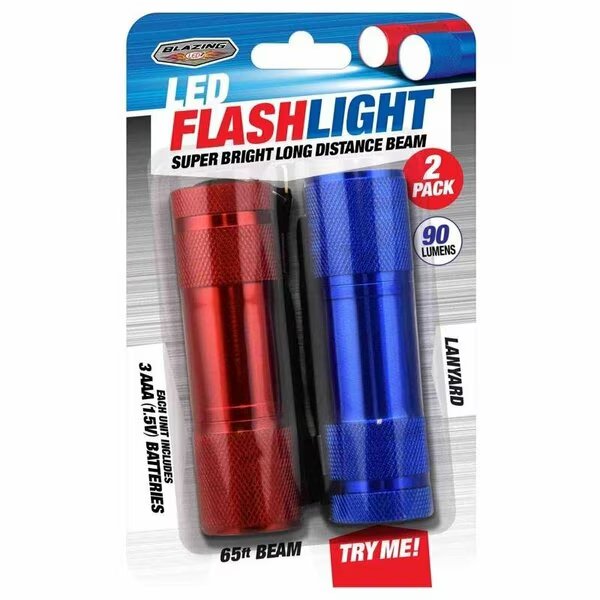 FLASHLIGHT LED AAA 2PK, Blazing Ledz, Mfr#: 768262