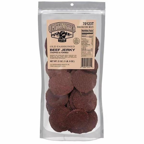 BEEF JERKY OLD FSHND 21OZ, Old Trapper, Mfr#: 70108T