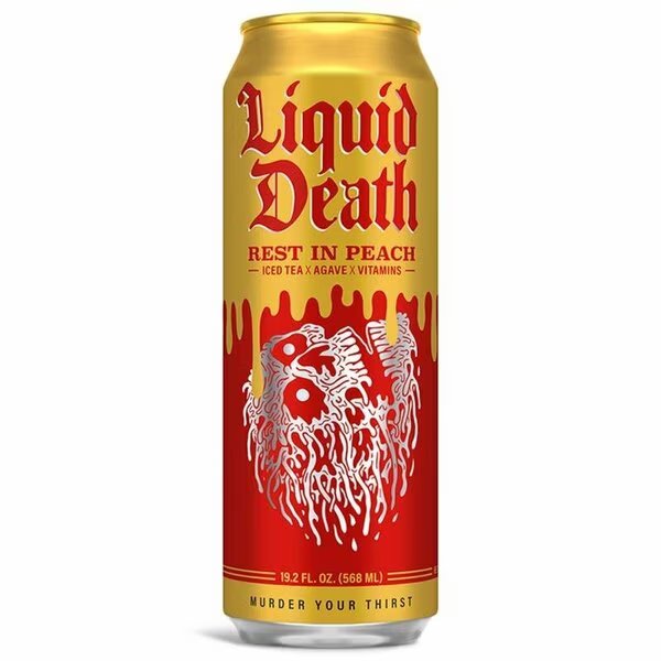 TEA REST IN PEACH 19.2OZ, Liquid Death, Mfr#: 700277