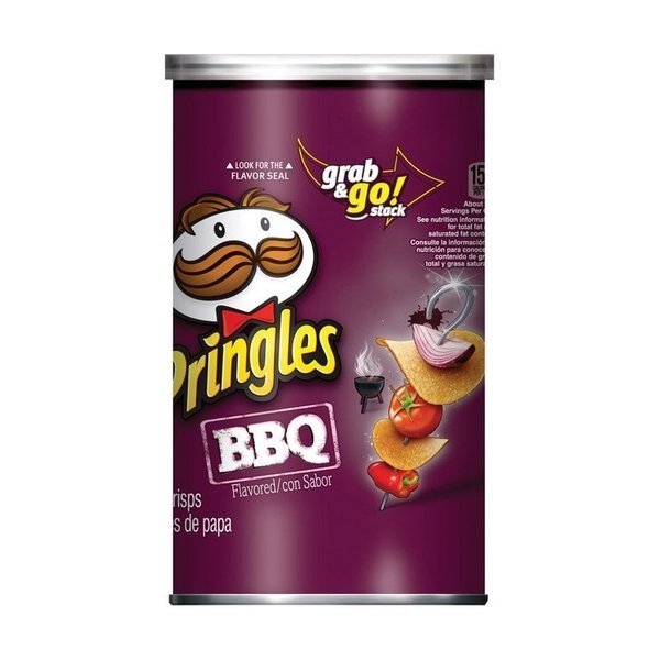 BBQ Potato Crisps 5.5 oz Can, 14PK, Pringles, Mfr#: 675808