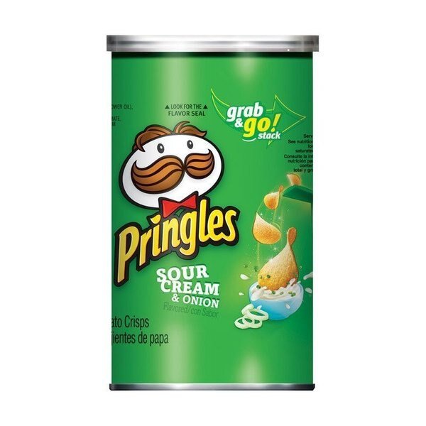 Sour Cream & Onion Chips 5.57 oz Can, 14PK, Pringles, Mfr#: 650279