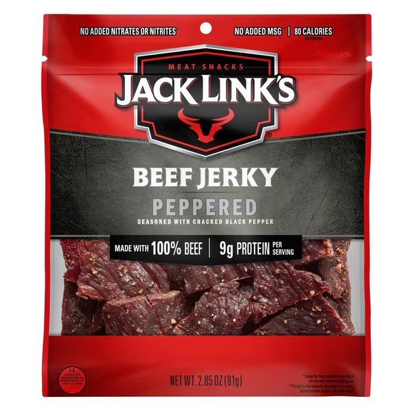 Jack Link's Peppered Beef Jerky 2.85 oz Bagged, Jack Links, Mfr#: 10000007614