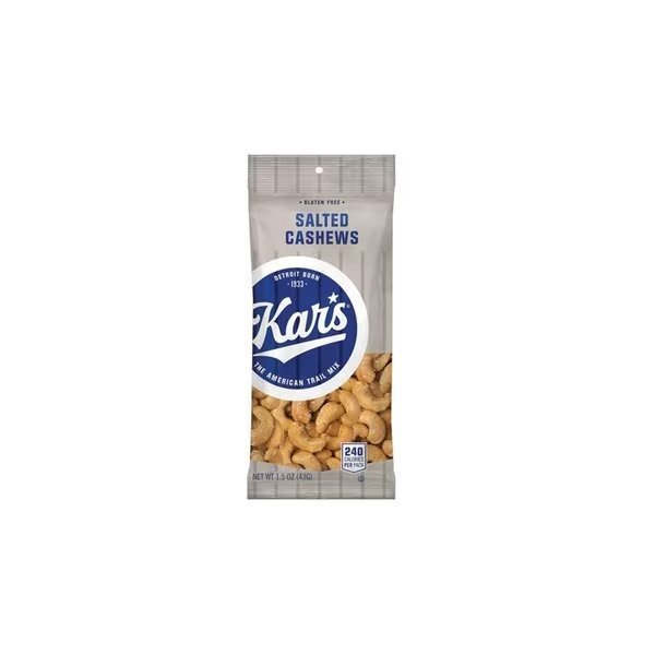 Kars Salted Cashews 1.5 oz Bagged, Kars, Mfr#: 1201