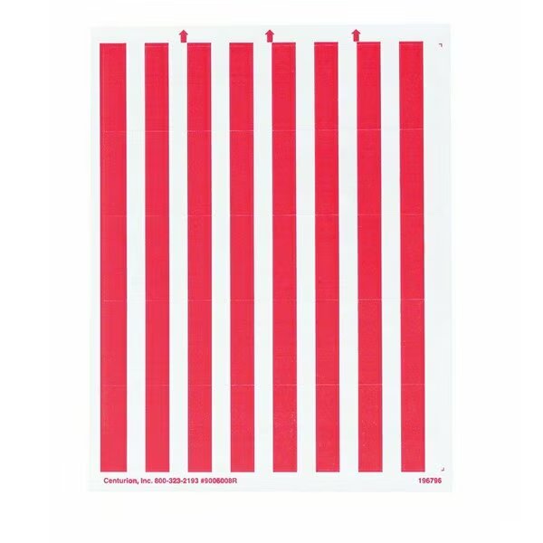 RED ADHESIVE BIN LABELS, Centurion, Mfr#: 9006008R