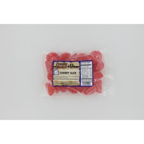 Family Choice Cherry Slices Gummi Candy 11 oz, Ruckers, Mfr#: 1108