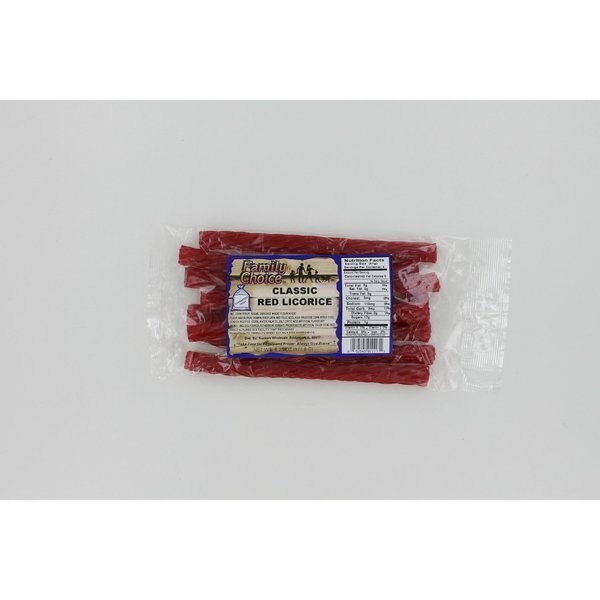 Family Choice Red Licorice 6.25 oz, Ruckers, Mfr#: 1117