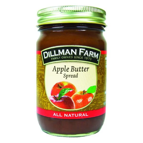 All Natural Apple Butter Spread 14 oz Jar, Dillman Farm, Mfr#: 10161
