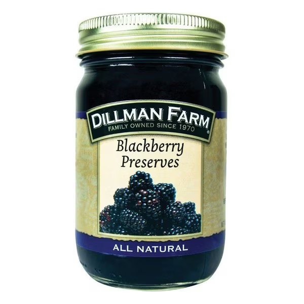 All Natural Blackberry Preserves 16 oz Jar, Dillman Farm, Mfr#: 21561