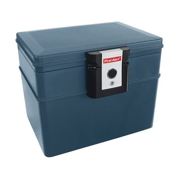 0.62 ft│ Key Lock Gray File Chest, First Alert, Mfr#: 2037F