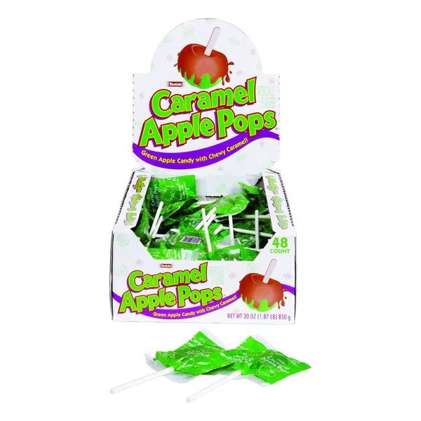 Tootsie Caramel Apple Pops Green Apple	 Caramel Lollipop 30 oz, Tootsie Roll, Mfr#: 501