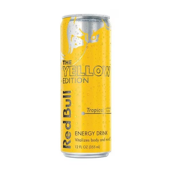 The Yellow Edition Tropical Energy Drink 12 oz, Red Bull, Mfr#: 611269113570