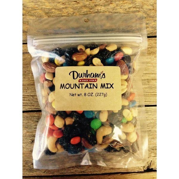 Nuts	 Raisins	 Chocolate Trail Mix 8 oz Bagged, Durhams, Mfr#: 7304280211