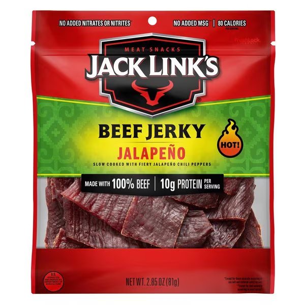 Jack Link's Jalapeno Beef Jerky 2.85 oz Pegged, Jack Links, Mfr#: 10000008445