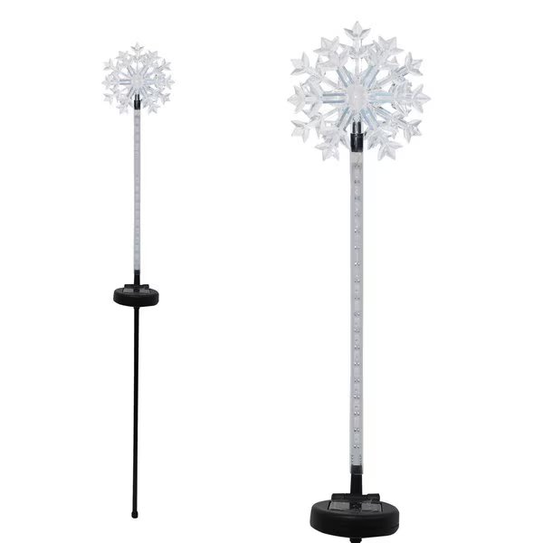 LED 33 in. Solar Snowflake Garden Stake Pathway Decor, Alpine, Mfr#: QLP232BB-12