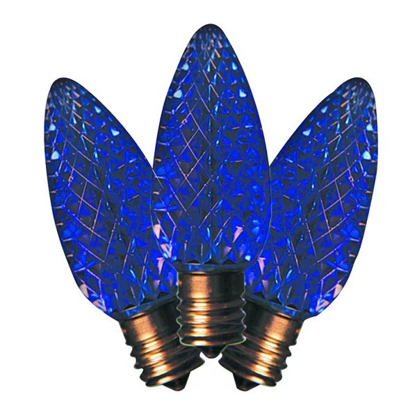Led C9 Smd Bulb Blu Bx25, Holiday Bright Lights, Mfr#: BU25LEDFC9-TBLA