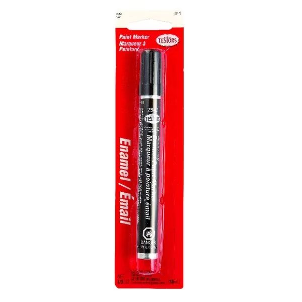 Enamel Paint, Gloss, Black, .3 oz, Testors, Mfr#: 2547C