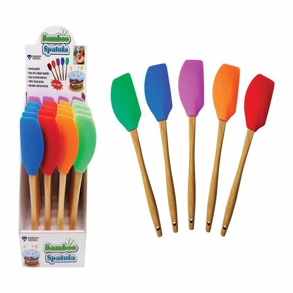 Home Plus Assorted Bamboo/Silicone Spatula, Max Force, Mfr#: 11-1842
