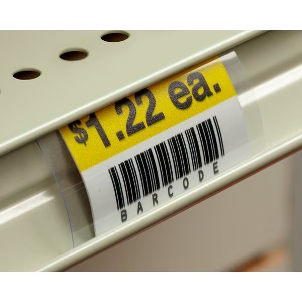 3/16 in. H X 1-3/16 in. W X 2 in. L Clear Utility/Parts Bin Tag Holder Plastic, Kinter, Mfr#: 107164-ACE
