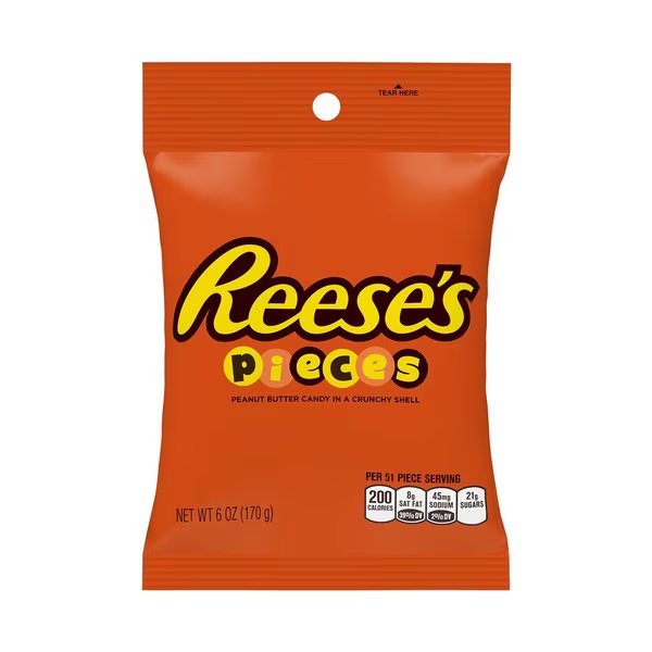 Reese's Pieces Peanut Butter Candy 6 oz, Hersheys, Mfr#: 3400011601