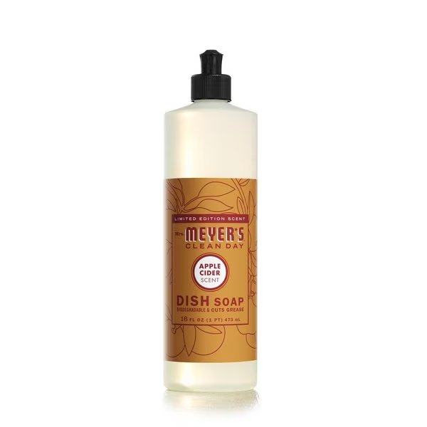 Mrs. Meyer's Clean Day Apple Cider Scent Liquid Dish Soap 16 oz, Mrs. Meyers Clean Day, Mfr#: 70050