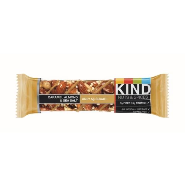 Caramel	 Almond	 Sea Salt Candy Bar 1.4 oz, Kind, Mfr#: 673747