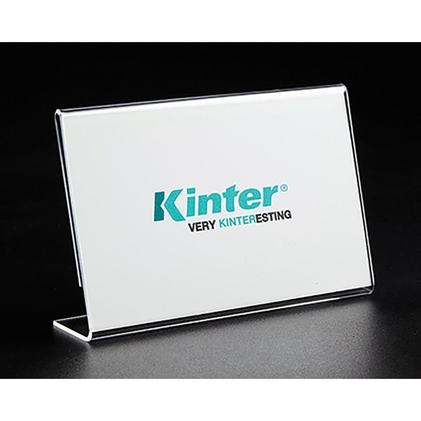 3-1/2 in. H X 5-1/2 in. W X 1 in. L Clear Landscape Display Sign Plastic, Kinter, Mfr#: 150801-ACE