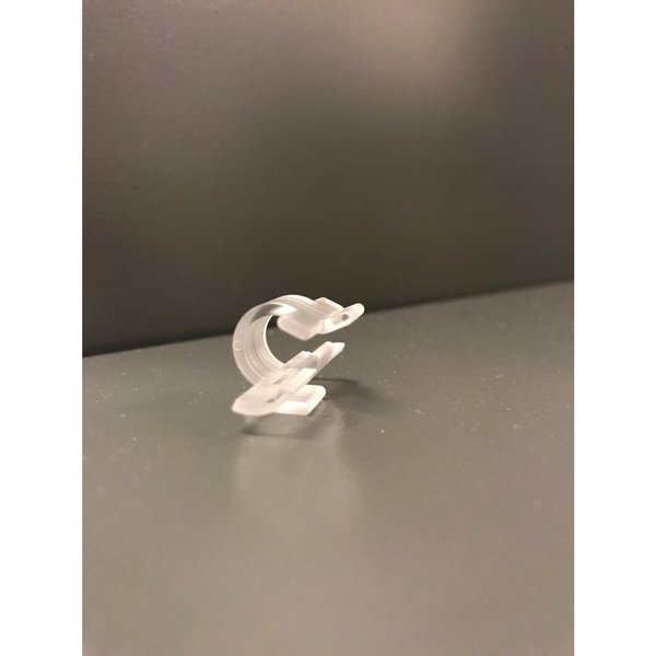 1/2 in. H X 3/4 in. W X 1 in. L Clear Accessory Clip for POP Holder Plastic, Kinter, Mfr#: CLIP-ACE