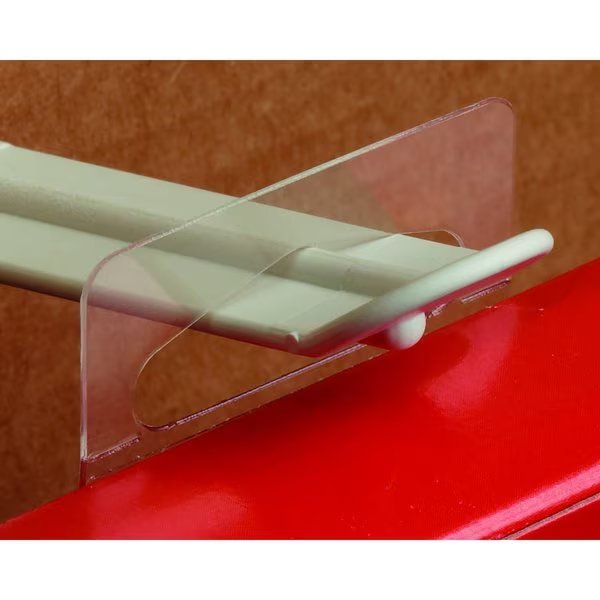 1.625 in. H X 0.015 in. W X 1.125 in. L Clear Utility/Parts Clip On Repair Tabs Plastic, Kinter, Mfr#: 150256-ACE