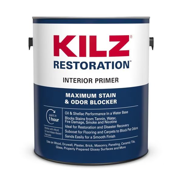 Restoration White Flat Water-Based Primer 1 gal, Kilz Premium, Mfr#: L200211