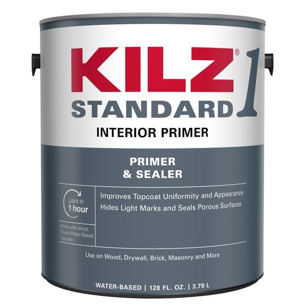 Restoration White Flat Water-Based Primer 1 gal, Kilz Premium, Mfr#: L201111