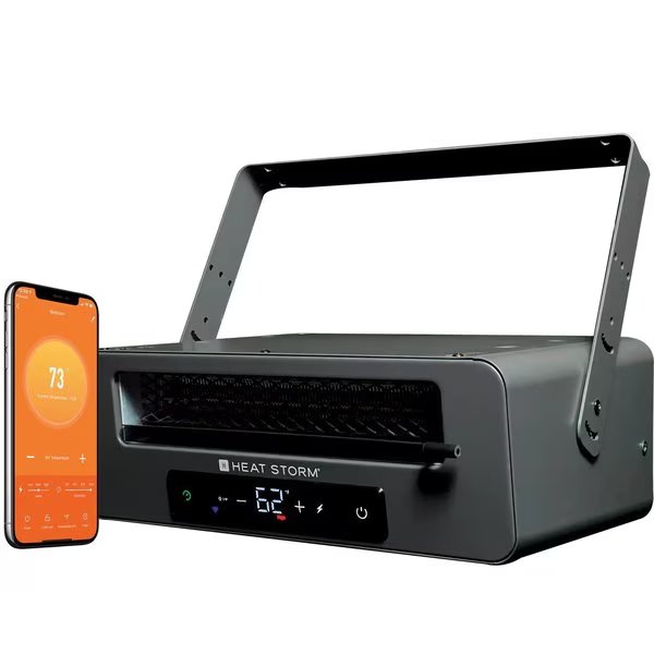 Infrared Heater WIFI Enabled, 6000-Watt, 240 Volt, Celing/Wall Mount, Hardwired, Built in Thermostat, Heat Storm, Mfr#: HS-6000-GC