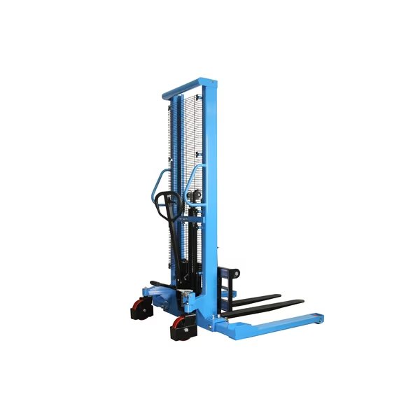 Heavy Duty Grade H10J Adjustable Base Leg Straddle Pallet Truck Stacker 2200 lbs. 63 in. lifting height with Adjustable Forks, Eoslift, Mfr#: H10J