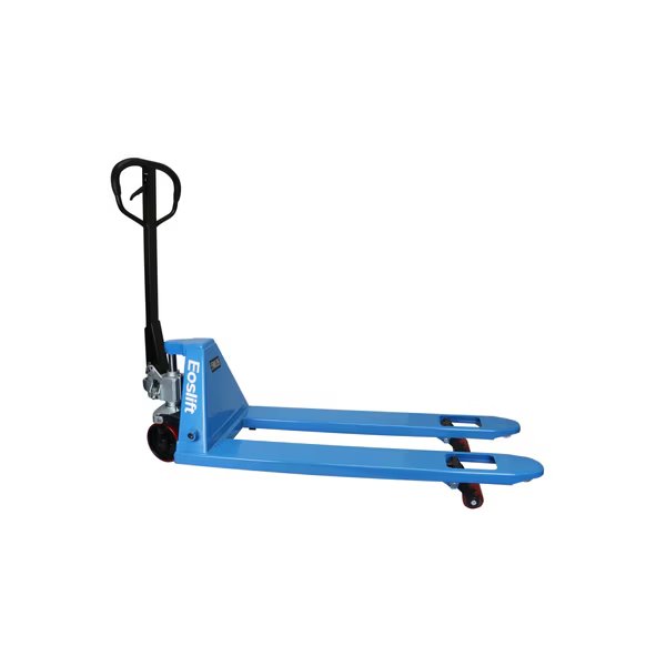 Professional Grade M25N (Narrow) Manual Pallet Jack 5,500 lbs. 20.5 in. x 48 in. German Seal System with Polyurethane Wheels, Eoslift, Mfr#: M25N