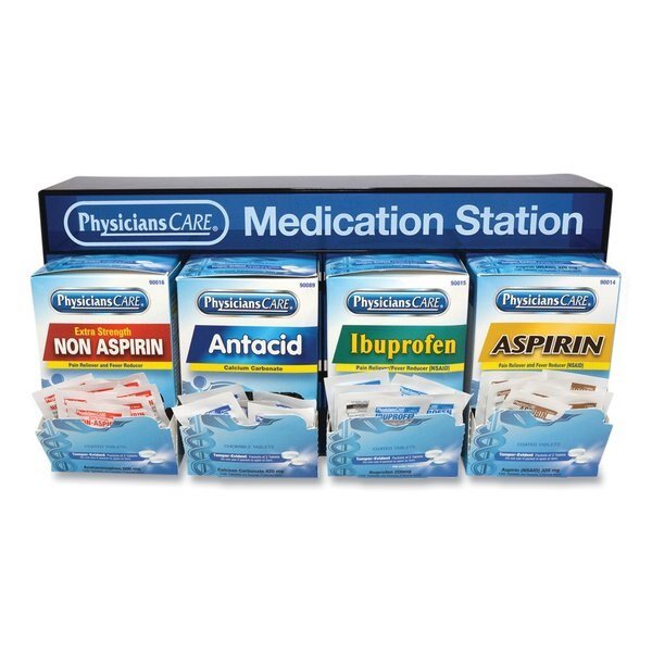 Medicine Station: Aspirin/Ibuprofen/Non Aspirin Pain Reliever/Antacid, Physicianscare, Mfr#: 90780