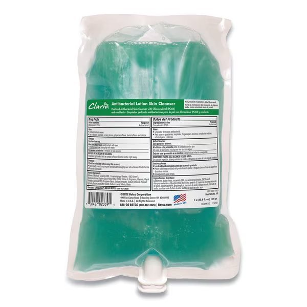 Antibacterial Lotion Cleanser, 1 L Dispenser Refills, 6PK, Betco, Mfr#: 1412900