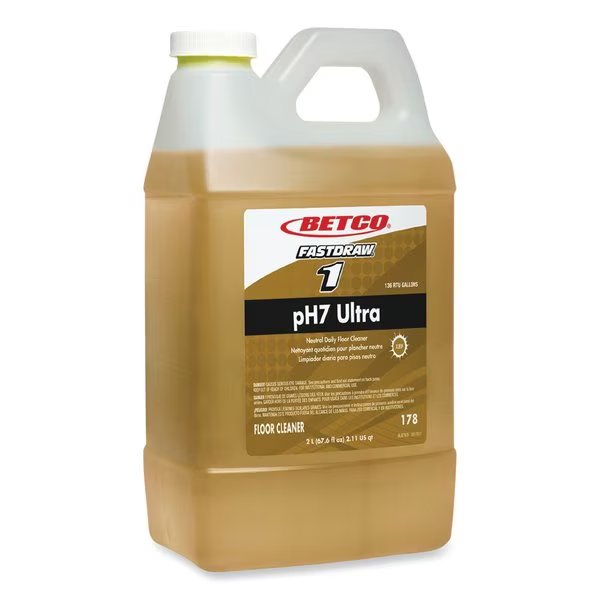 pH7 Ultra Neutral Cleaner, Lemon Scent, 2 L Bottle, 4PK, Betco, Mfr#: 1784700