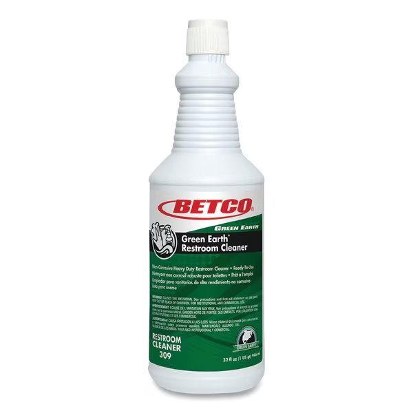 Green Earth RTU Restroom Cleaner, Fresh Mint Scent, 32 oz Bottle, 12PK, Betco, Mfr#: 3091200