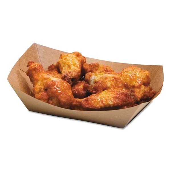 EcoCraft Food Trays, 2 lb, Natural, Paper, PK1000, Bagcraft, Mfr#: 300697
