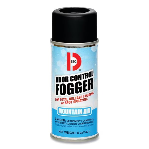 Odor Control Fogger, Mountain Air Scent, 5 oz Aerosol, PK12, Big D, Mfr#: 034400