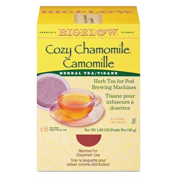 Tea, Cozy Chamomile, Pod, PK18, Bigelow, Mfr#: 10906